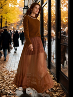 Trina Ruffled Tulle Skirt